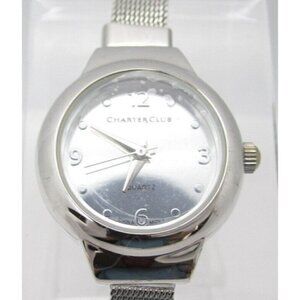 Women Charter Club Quartz WR Analog Dial Causal Round Watch (F641)